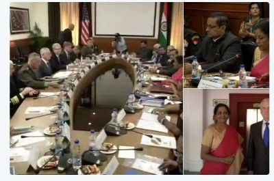 First ever 2+2 Dialogue between US and India begins:  James N. Mattis and Sitharaman hold talks