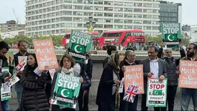 Indian Diaspora Protests Outside UK Parliament Against Pakistan's Alleged State-Sponsored Terrorism