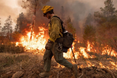 A new wildfire is raging in the central mountains of California