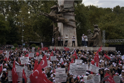 Turkey's largest anti-LGBTQ demonstration supports preserving traditional values