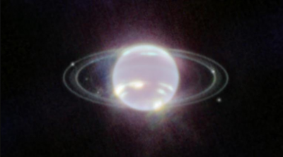 Neptune and its rings are captured in stunningly clear images by the James Webb Space Telescope