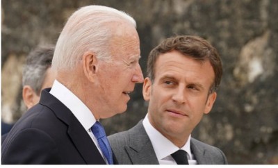 Macron and Joe  Biden to meet Next month over AUKUS deal