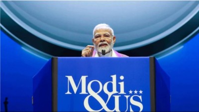 PM Modi Expresses Gratitude to New York Crowd After Addressing Indian Diaspora