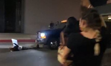 In a horrific incident, a Pickup truck rams over a BLM protester