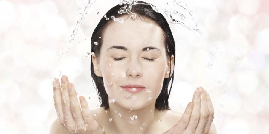 Wash your face only with lukewarm water