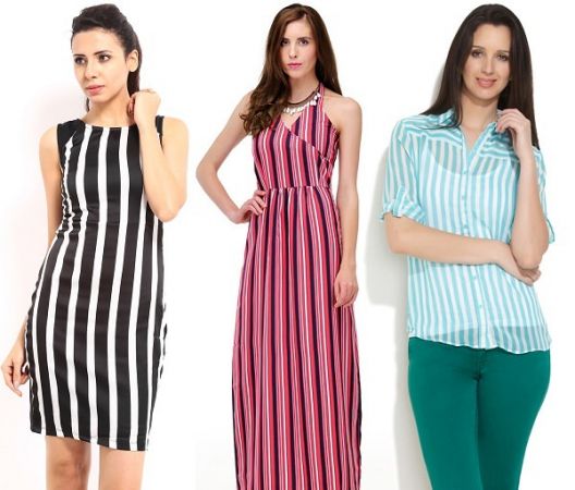 Short heighted girls should wear maxi dress with vertical strips