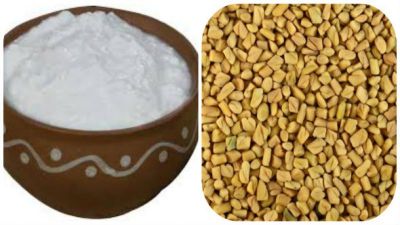 Face pack of Fenugreek seeds and Curd will solve all skin problems