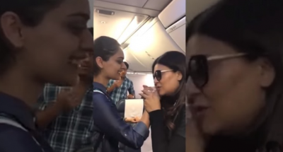 Watch Video: Miss World Manushi Chhillar met Sushmita Sen on a flight video getting viral