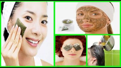 Get shiny skin from using green tea