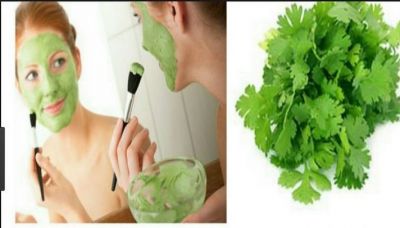 To remove skin problems, apply face packs of coriander leaves