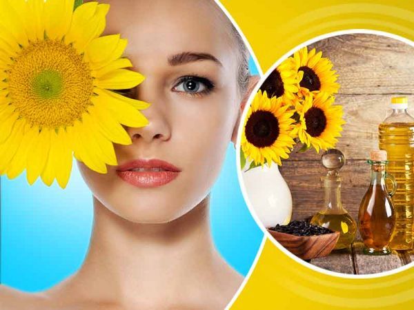 Sunflower oil removes all skin problems