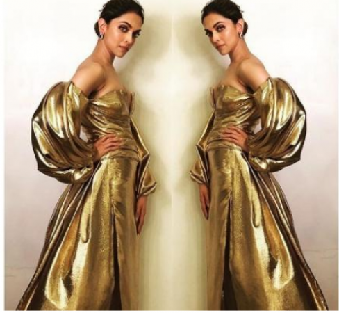 Deepika Padukone's all-gold effeortless avatar