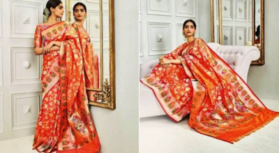 Sonam Kapoor's traditional Banarasi sari would be the trend among bridal 2018