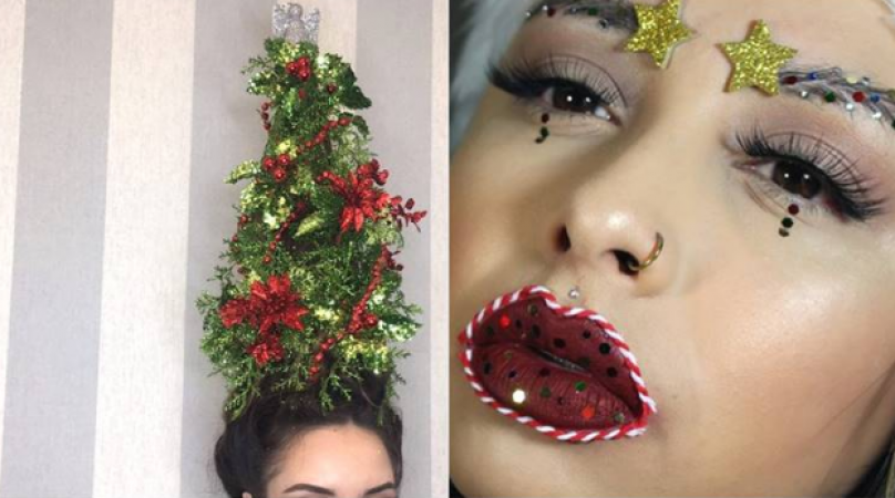 Strange Christmas make-up ideas: Which one would you like to do?