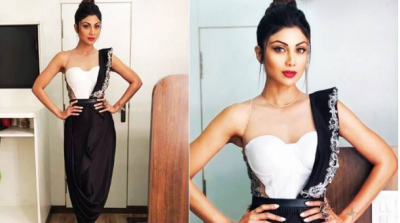 In pics! Shilpa Shetty's stunning look fierce corset sari