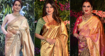 Three Divas in ethnic Priyanka, Kangana, Rekha: Virushka’s Mumbai reception