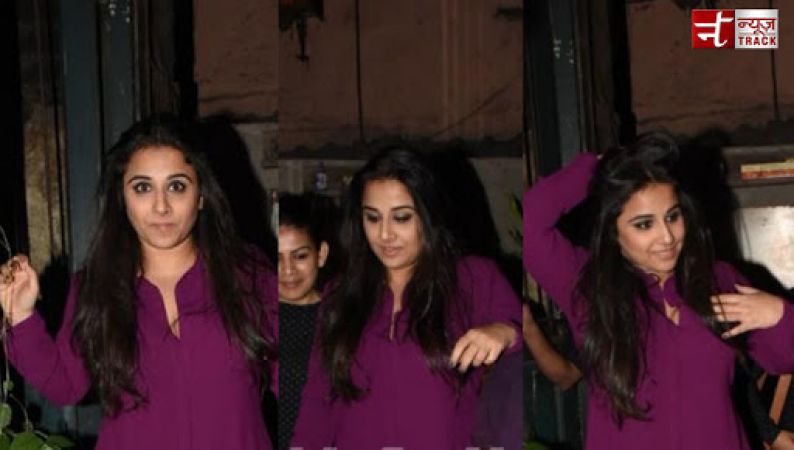 Vidya Balan dons ethnic wear for a pre-valentine's day outing