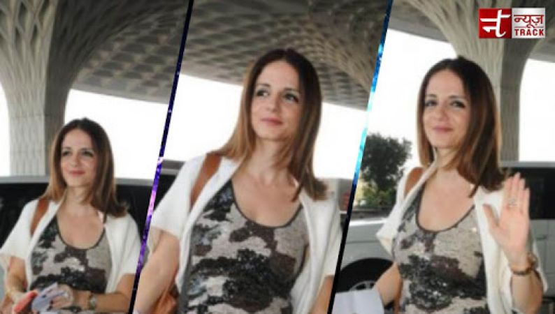 Sussanne Khan looks pretty gorgeous in her casual look at the airport
