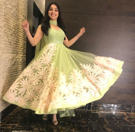 Tammannah Bhatia's lime green Anarkali tradition attire is a worthy thing to see today