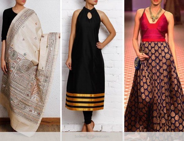 Make these stylish dresses from mother's old saree