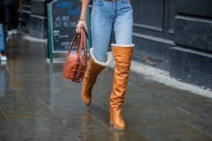 Wear stylish boots and not just boots in the cold