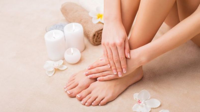 Get a pedicure at home
