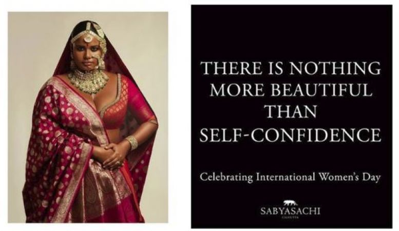 Sabyasachi receive flak for a post featuring plus-size model highlighting on Women's day