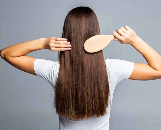 If you want to straighten curly hair at home then apply this DIY hair mask
