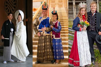 A fascinating look at different wedding dresses from around the world