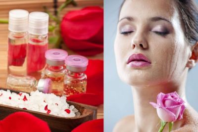 Rose water helps skin to give a natural glow