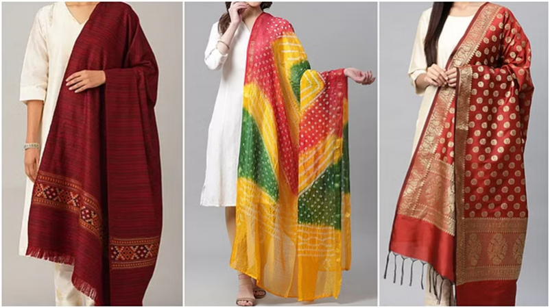 Carry these eight types of dupattas with a simple kurti or suit, you will look beautiful