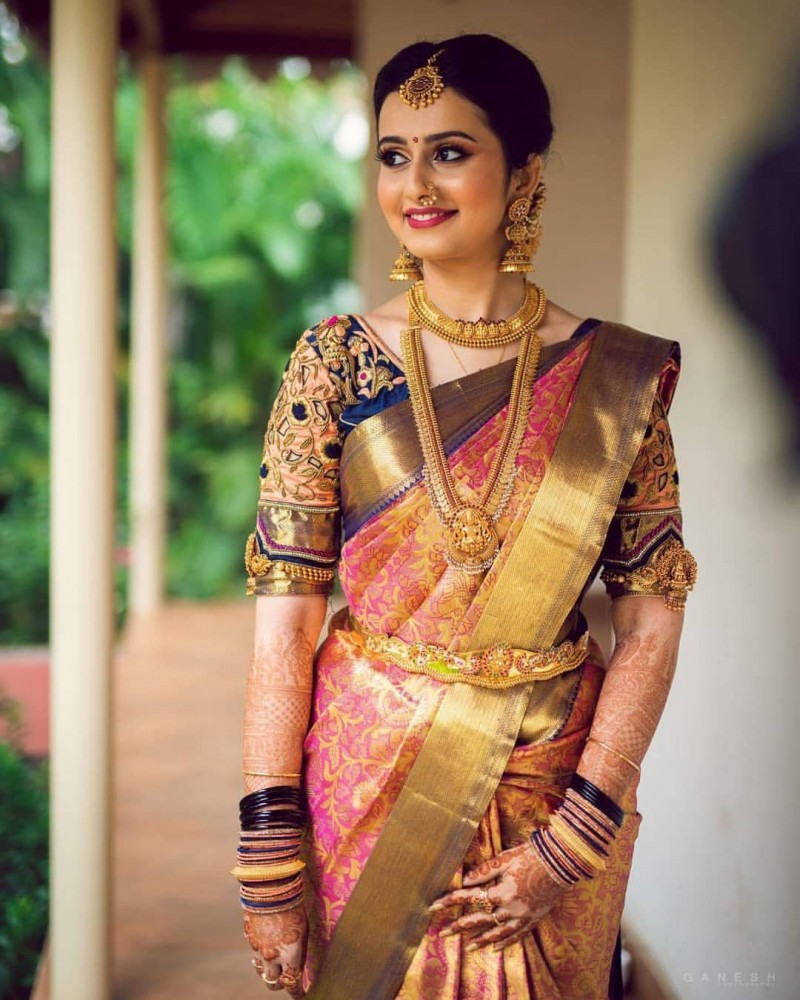 silk wedding saree