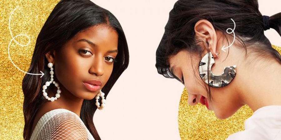 Wear heavy earrings like this, there will be no pain in the ears