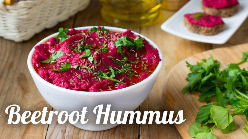 Give new taste to your taste buds by eating Beetroot Hummus Dip