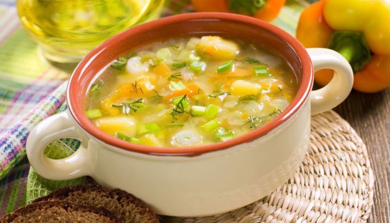 Try this Vegetable Soup to start your meal