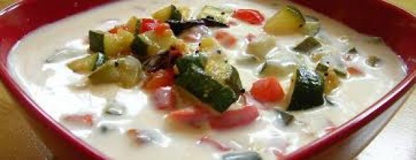 Serve flavourful Fruit Raita to your guests