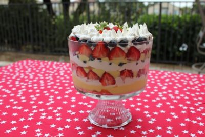 Make trifle pudding at home as dessert
