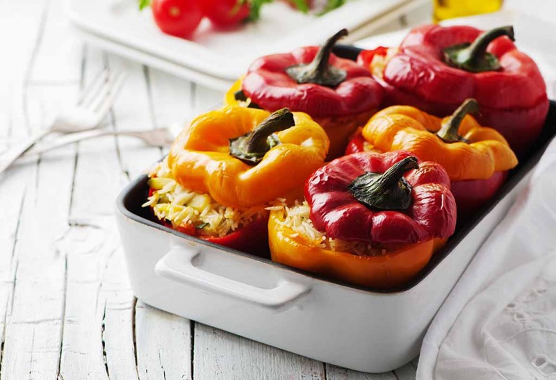 Tasty recipe for stuffed capsicum at home
