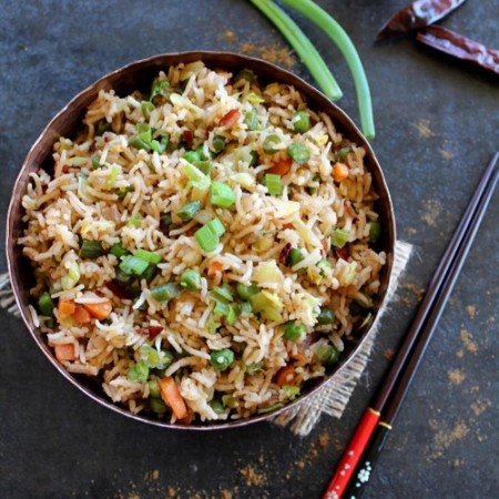 Simple steps to prepare mouth-watering Chilli Garlic Fried Rice