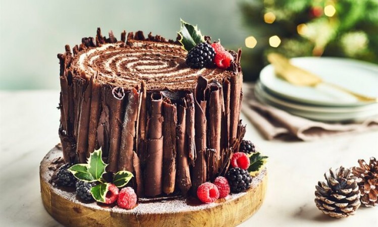 Bake this Christmas the traditional Yule Log Cake