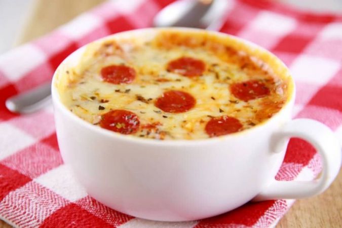 Make Mug Pizza for your kids at home with this easy recipe