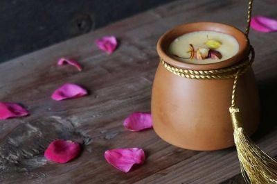 This holi treat your meal with Thandai Phirni