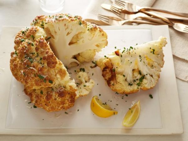 This winter try mouth-watering Mustard-Parmesan Whole Roasted Cauliflower