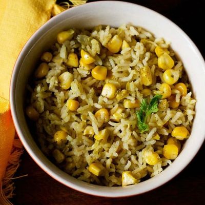 make delicious Corn pulao with this easy recipe
