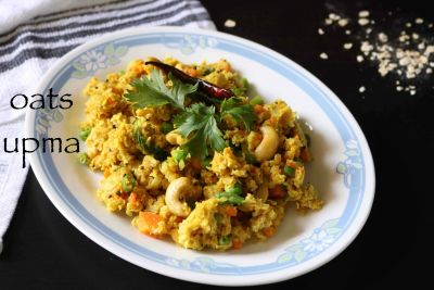 The delicious recipe of oats upma for your healthy breakfast
