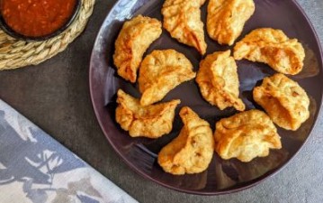 Delicious Recipe of Veg fried momos at home