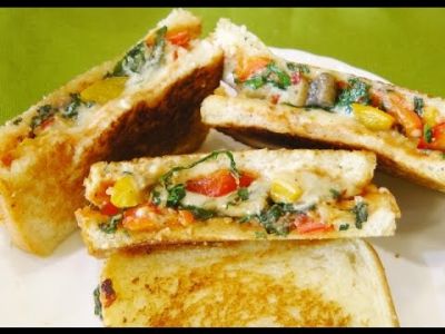 Mix veg sandwich is the perfect morning meal