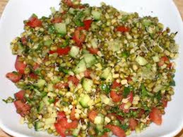 Sprouted Grains Salad is tasty and healthy