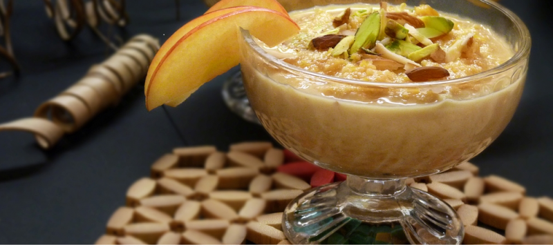 Finish your dinner with this tasty Rabri Laddu Parfait dessert