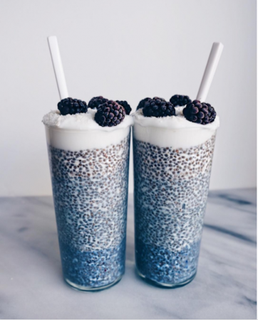 Recipe For Making Delicious layered ombre chia seed pudding for 2 people